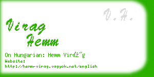 virag hemm business card